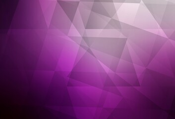 Light Pink vector gradient triangles texture.