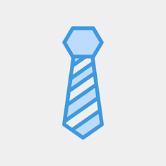 Necktie icon in blue style, use for website mobile app presentation