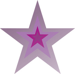 purple star on white background