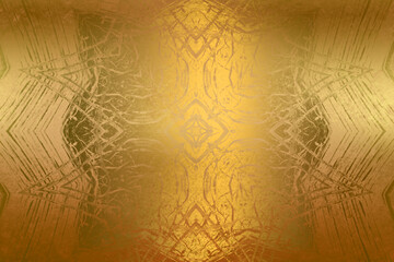 Golden Abstract  decorative paper texture  background  for  artwork  - Illustration