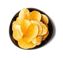 Potato Chips on Black