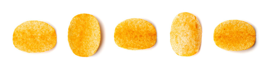 Potato Chips Isolated
