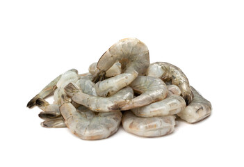 Fresh Shrimp Tails Isolated