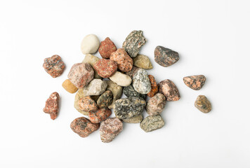 Stone Sea Pebbles Isolated