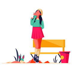 Awesome Best Graphic Flat Illustration