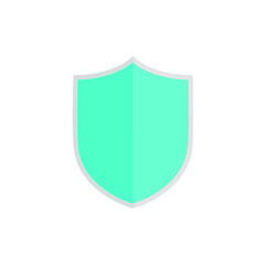 Shield icon blue color illustration vector isolated