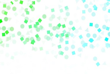 Light Green vector texture with poly style with circles, cubes.