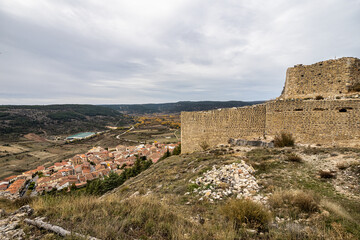 Rochafrida Castle in Beteta, Serrania de Cuenca. Castilla la Mancha, Spain