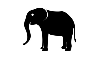 african elephant silhouette vector