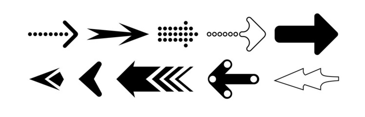 Set of black vector arrows. Arrow icon. Arrow vector icon. Arrow. Arrows vector collection