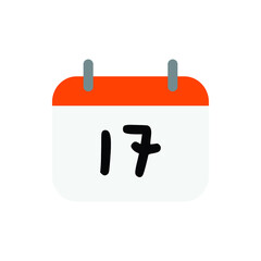 Vector calendar day for website, cv, presentation