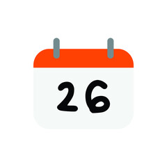 Vector calendar day for website, cv, presentation