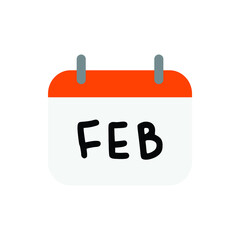 Vector calendar month for website, cv, presentation 