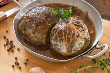 curd cooked in a dish with sauce