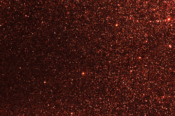 Galaxy space with stars. Red brown glitter sparkle light texture background. Starry night sky.	
