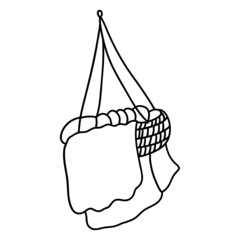 baby hanging cradle organic line art for template, web, wedsite, application, presentation, Graphics design, branding, etc.
