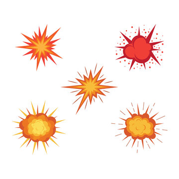 Explosion illustration vector