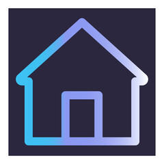 Home Flat Icon Isolated On White Background