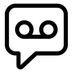 Voice Message Flat Icon Isolated On White Background