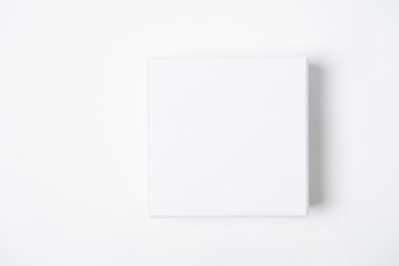 white cardboard box for product on a white background