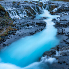 Bruarfoss Waterfall, A Hidden Blue Waterfall in West Iceland