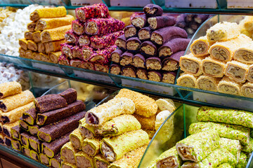 Turkish delight (lokum) at the Grand Bazaar at Istanbul