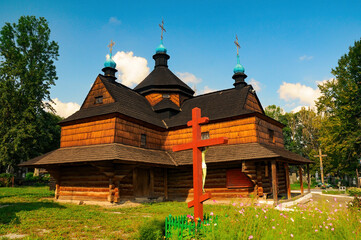 Medieval wooden Church of the Annunciation of the Blessed Virgin Mary, Kolomyia, Ivano-Frankivsk region, Ukraine
