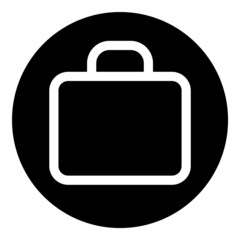 Briefcase Flat Icon Isolated On White Background