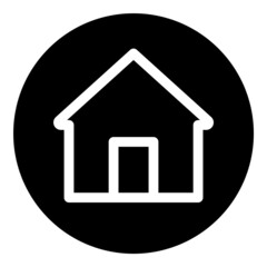 Home Flat Icon Isolated On White Background