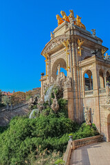 ancient monument with a fountain
