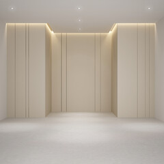 3d rendering interior space with lighting for background.