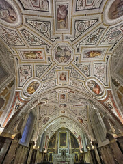 Affreschi della sacrestia del Vasari della chiesa di Sant'Anna dei Lombardi a Napoli.