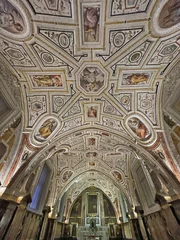 Foto auf Acrylglas Affreschi della sacrestia del Vasari della chiesa di Sant'Anna dei Lombardi a Napoli. © lamio