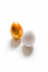 Easter flat lay zero waste, environmentally eco friendly packaging craft for eggs handmade, gift basket, cozy religious holiday Easter, environmental concept eco friendly banner decor Happy easter