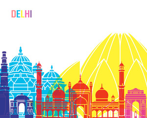 Delhi skyline pop