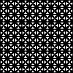 Abstract Seamless pattern. Memphis style background. Retro black and white texture.Ornamental seamless pattern. Seamless pattern with overlapping geometric shapes forming abstract ornament.abstract.