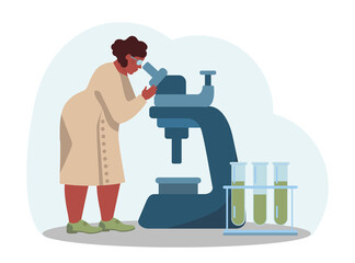 Diverse women in AI and STEM concept. Female character works