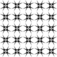 Naklejka premium Abstract geometric seamless pattern. Black and white minimalist monochrome artwork with simple shapes.Black and White Flower of Life Sacred .Geometry Circle Pattern Abstract Background.Stylish Chaotic