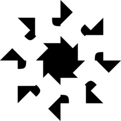 Abstract vintage geometric wallpaper pattern seamless background.Modern scandinavian style.Abstract classical background in black and white color.abstract texture, monochrome fashion design.