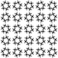 Abstract geometric seamless pattern. Black and white minimalist monochrome artwork with simple shapes.Black and White Flower of Life Sacred .Geometry Circle Pattern Abstract Background.Stylish Chaotic