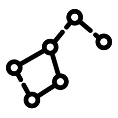 Constellation   Flat Icon Isolated On White Background