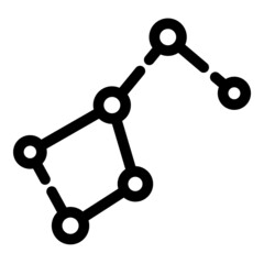Constellation   Flat Icon Isolated On White Background