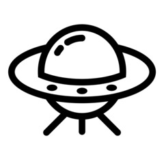 Ufo Flat Icon Isolated On White Background