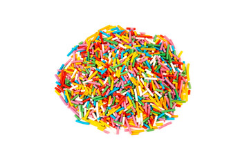 Sugar sprinkle dots, decoration for cake and bakery, a lot of sprinkles