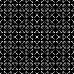 Abstract geometric seamless pattern. Black and white minimalist monochrome artwork with simple shapes.Black and White Flower of Life Sacred .Geometry Circle Pattern Abstract Background.Stylish Chaotic