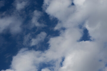 white clouds in the sky