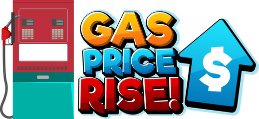 Gas Price Rise font logo design