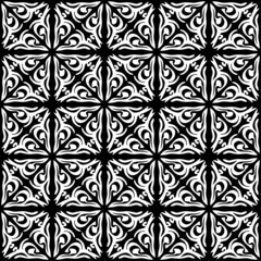 Abstract geometric seamless pattern. Black and white minimalist monochrome artwork with simple shapes.Black and White Flower of Life Sacred .Geometry Circle Pattern Abstract Background.Stylish Chaotic