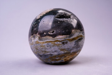 Jaspis  ball. Crystals for esoteric  practice, recreation and meditation.