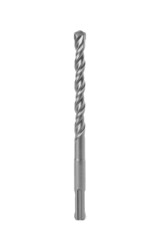 One twist drill bit isolated on white. Carpenter's tool